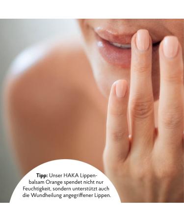 HAKA Lip Balm Orange - 4.5 ml | Nourishing Lip Balm for Dry Chapped Lips | Soft & Supple Skin - Buy Online on GoSupps.com