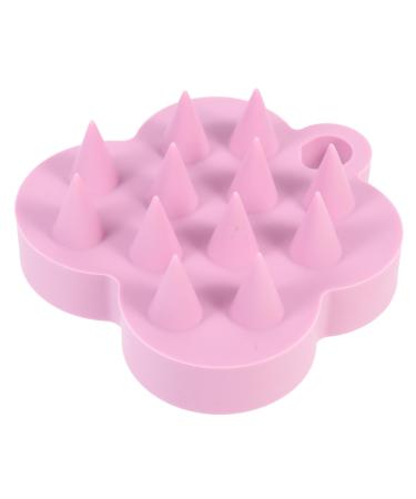 Sewoart Shampoo Massage Buzzing Kamm massager Shampoo brush for hair head skin massage scalp massage Brush Brush massage brush for the scalp peeling for the scalp 7x6.5x3cm pink