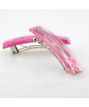 2pcs rectangular patent clasp 52x12 in pink - Made in Germany - WeLoveBeads