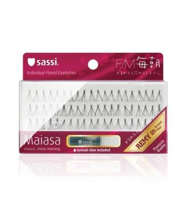 Sassi 803-FM Maiasa 100% Remy Human Hair Eyelashes Black 4 pack F/M