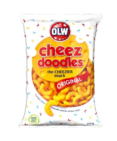 OLW Cheez Doodles Cheesy Corn Snacks 160g x 21