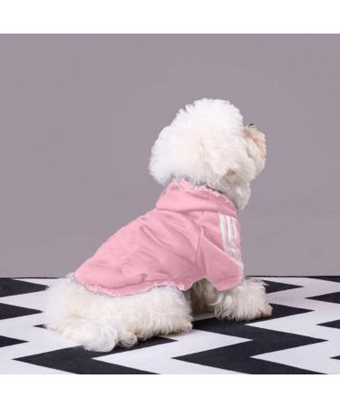 Ducomi Hooded Dog Sweater - Warm & Soft Pet Clothing for All Sizes | Pink Color | Ideal for Dogs & Puppies - Buy Online on GoSupps.com