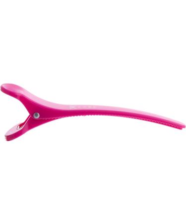 Kobe SureGrip Pink Professional Hairdresser's Sectioning Clips (x6) Strong Grip for All Hair Types Ideal for Long and Short Hair. Great for Styling - Buy Online on GoSupps.com