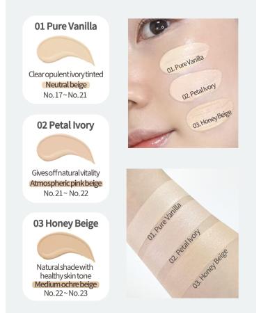 Holika Holika Reliefit CICA Clear Cushion 01 Pure Vanilla 14g - Vegan Cushion Foundation - 1Set + 1 Refill - Buy Online on GoSupps.com