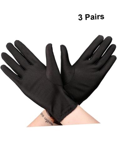 FOMIYES 9 Pairs Costume Honor Guard Gloves Hand Gloves Moisturizing Coin Cotton Gloves Hand Care Gloves Working Gloves Nylon Inspection Gloves Cotton Gloves Black Travel White Gloves Clean - Buy Online on GoSupps.com