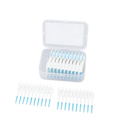 Genericp9qvtuyg8H-12 interdental brushes soft silicone head portable toothpick brush with case double-headed teeth pencil for oral care 200 pieces