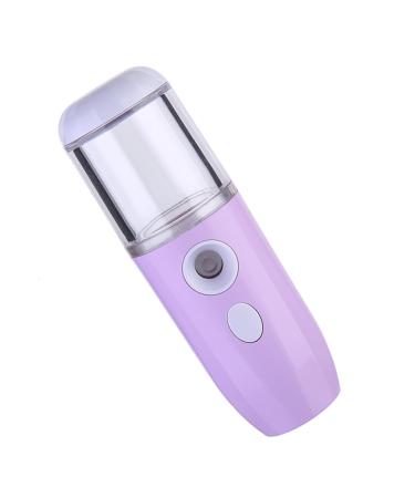 CANIGHT 1pc Hydrating Instrument Portable Air Humidifier Face Facial Mister Moisture Humidifier Purple Abs