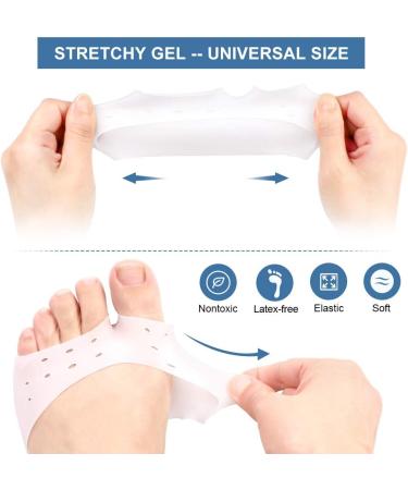 Gel Pads for Midfoot Bones - Breathable Silicone Foot Inserts for High Heels | Comfort for Diabetics & Morton s Neuroma - Unisex Foot Pads - Buy Online on GoSupps.com