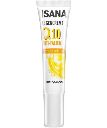 Isana Q10 Eye Cream 15ml | Anti-Aging Wrinkle Reduction for Demanding Skin | Moisturizing Formula with Q10 & Cornostickicker DS - Buy Online on GoSupps.com