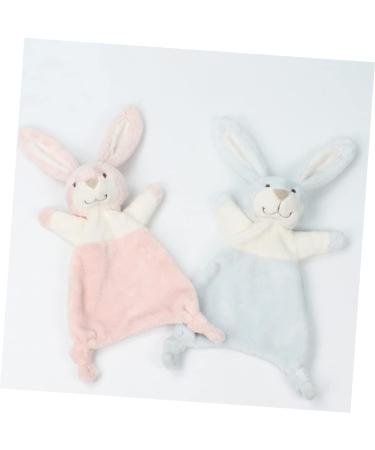 Toyvian 16 Pcs Organic Bunny Stuffed Animals for Babies - Lovey Blanket Rabbit Soother Towel, Assorted Colors, 28x10cm, Pack of 8 - Buy Online on GoSupps.com