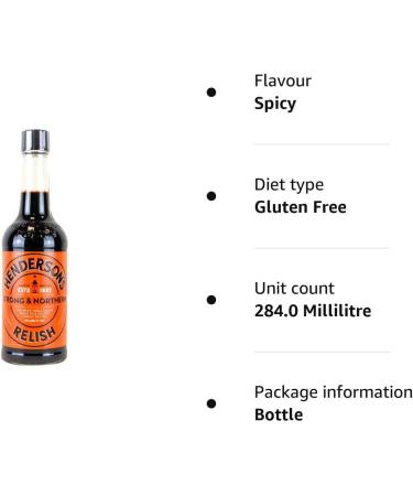 Henderson's Relish 284ml - Buy Online on GoSupps.com
