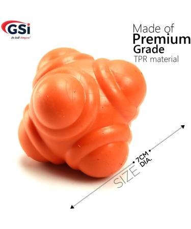 6 Pack GSI Bounce Reaction Balls - 72mm - Agility, Reflex & Coordination Training - Buy Online on GoSupps.com