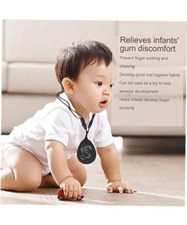 Grey Dragon Silicone Teething Necklace for Baby Sensory Development | Teething Relief & Playtime Fun - Buy Online on GoSupps.com