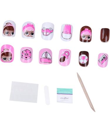 POPETPOP Children Fake Nail 3 Sets Kids False Nail Kids Art Fake Nail Nail Stickers Nail Art Decals Colorful Kids Nail Stickers Child Cartoon Fake Nail Patch Cartoon Nail Art Sticker - Buy Online on GoSupps.com