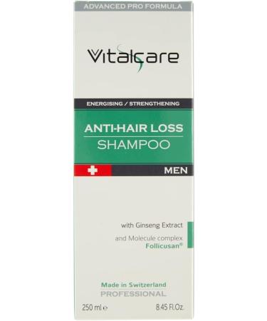  Vitalcare Vitalcare | Swiss Anti-Hair Loss Shampoo for Men Energizing and Strengthening Contrasting Hair Loss with Ginseng Extract and Follicusan Molecule Complex 250 ml - Buy Online on GoSupps.com