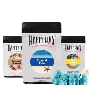 Happy Wax Endless Summer Scented Natural Soy Wax Melts – 6 Oz. of Scented Wax Melts, Made in USA Endless Summer Mix 6 oz