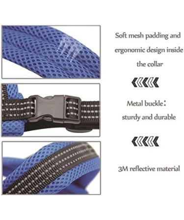 BPS Adjustable Dog Harness for Small & Medium Dogs | 4 Sizes Available | Comfortable & Durable - L Blue - Buy Online on GoSupps.com