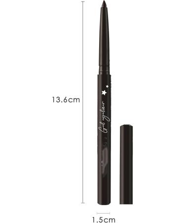  PCC PTYXIS Waterproof Eyeliner Pen: Superfine Tip Eyeliner Pen Quick Dry Durable Top Pigment 12 Hours Long Effect Eye Makeup Anti-Smudging Formula Optional Brown Black (#1 0.3g) - Buy Online on GoSupps.com