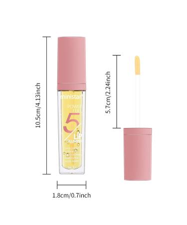 FREEORR 2Pcs Lip Plumper Gloss - Hydrating Lip Oil with Green Tea & Vitamin E for Fuller, Elastic Lips - Buy Online on GoSupps.com