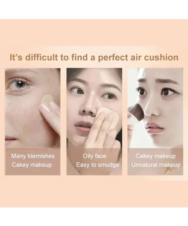 HABOHUSE MZV Air Cushion BB Cream Waterproof Foundation - Full Cover Oil Control Foundation for Natural Coverage (23) - Buy Online on GoSupps.com