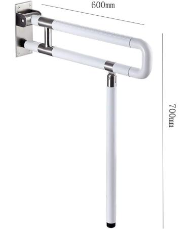 Bathroom Grab Bar Safety Support Rail Foldable Toilet Grab Bar Barrier-Free Railing Handle for The Elderly Disabled/Stainless-Steel Bathroo - Buy Online on GoSupps.com