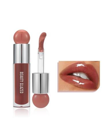 Big Brush Head Lip Gloss Moisturizing & Nourishing Lip Oil Non-Sticky Long Lasting Jelly Liquid Lipsticks Lip Tint Lip Glaze Makeup Gift for Women (# 106)