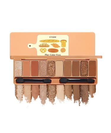 ETUDE Play Color Eyes Bakehouse (21AD) | 10 Warm Brown Long-Lasting Colors with Soft Texture for a Moody Look | Korean Makeup