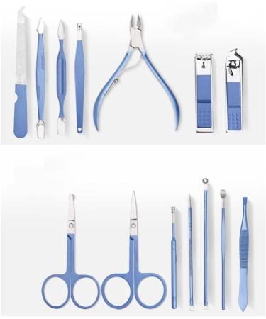 Nail Clippers Set Large Capacity Lady Nail Clipper Set Stainless Steel Pedicure Manicure Set Beauty Nail Care Tools Nail Set (18 Pieces) - Buy Online on GoSupps.com