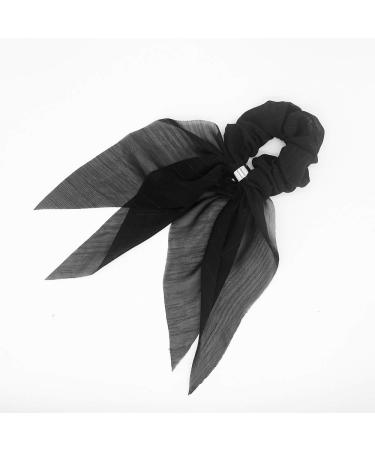 Elegant Scarf Hair Ties for Women Girls - 8 Pcs Double Layer Bow Scrunchies with Assorted Colors - Buy Online on GoSupps.com