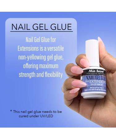 MIA SECRET Nail Gel Glue for Extensions - 0.5oz UV-LED Soak Off - Buy Internationally - Buy Online on GoSupps.com