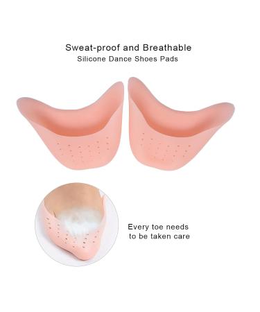 Silicone Soft Ballet Toe Pads | Dance Toe Protection & Comfort Insoles | 1 Pair Ballet Shoe Covers - Buy Online on GoSupps.com
