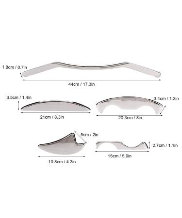 ANGGREK 5pcs/Set Stainless Steel Gua Sha Scraping Massage Tools for Muscle Pain Relief - Premium Quality - Buy Online on GoSupps.com