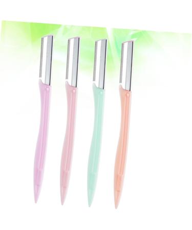 Housoutil 4 Sets Ladies Razor Eyebrow Shaper - Women's Facial Razors & Makeup Tool Kit for Perfect Eyebrows | Portable Beauty Essential - Buy Online on GoSupps.com