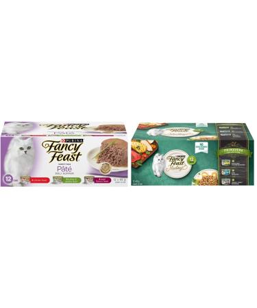 Fancy Feast Wet Cat Food Deli Supper P t Variety Pack | Elegant Medleys Primavera Variety Pack (24 Cans)