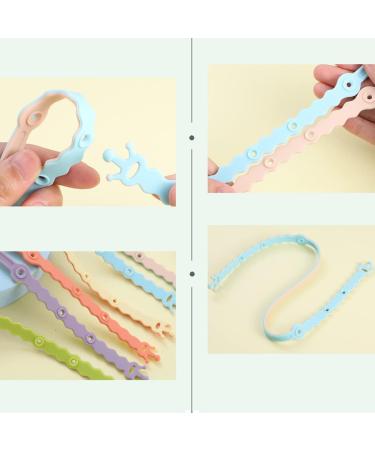 4 Pcs Adjustable Silicone Toy Clips for Baby Pacifier, Feeding Bottle & More - Safety Straps for Stroller, High Chair & Cribs - Buy Online on GoSupps.com
