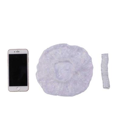 Pack of 100 Disposable Clear Plastic Shower Caps for Spa, Home, Hotel & Salon - Buy Online on GoSupps.com