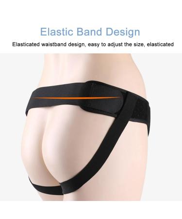Inguinal Hernia Belt for Women - Adjustable Abdominal Support Anti-Stretching Fixation (Small) - Black - Buy Online on GoSupps.com