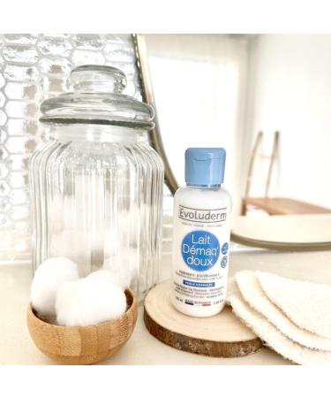 EVOLUDERM Gentle Moisturizing Cleansing Milk - 100 ml - Ingredients of Natural Origin - Vegan - Made in France - Pack of 3 x 100 ml - Buy Online on GoSupps.com