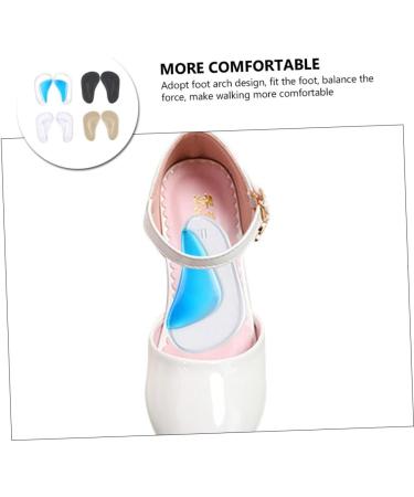 NOLITOY Arch Support Inserts - 4 Pairs Gel Cushions for High Heels & High Arches - Ball of Foot Pads - 9.7x5.8cm - Buy Online on GoSupps.com
