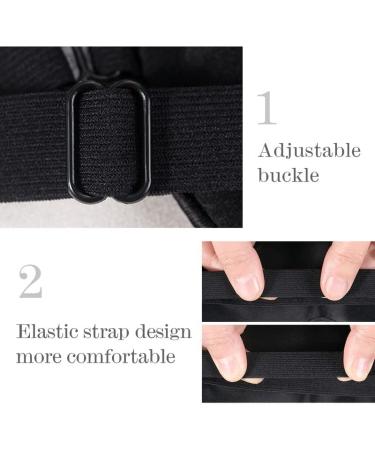 Townssilk 2 Pcs 100% Silk Sleep Mask with Adjustable Strap - Black & Lavender - Buy Online on GoSupps.com