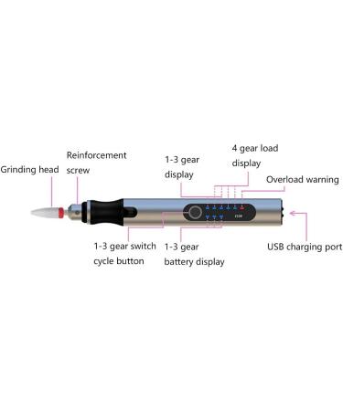 Rechargeable Cordless Electric Micro Engraver Pen Kit | DIY Engraving Tool for Metal, Glass, Wood, Jewelry | 30 Bits, 16 Stencils, 1 Scriber Pen | Rose Gold - Buy Online on GoSupps.com