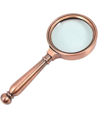 Professional ES Vision aids High Magnification Optical Glass Metal Craft Mirror Gold Bronze 5X Stationery Office Supplies Full of Stars