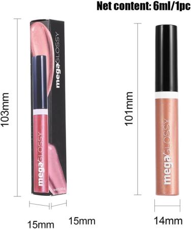  HADAVAKA 2PC Plumping Lip Gloss Pearlescent Glaze Lip Gloss Long-Lasting Nourishing and Moisturizing Liquid Lipstick Lip Gloss with a Tinted and Shiny Finish (01#) - Buy Online on GoSupps.com