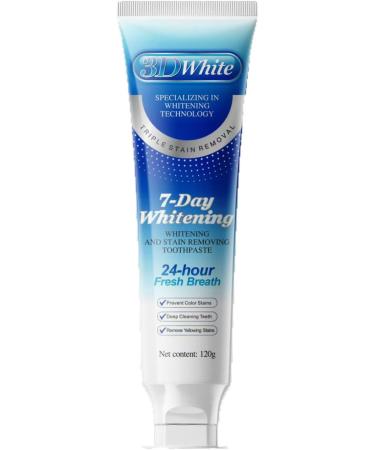 3D Brightening Toothpaste with Deep Clean Formula 3x120g Value Pack Helps Fight Stains & Maintains 24-Hour Breath Freshness White One Size One Size White - Buy Online on GoSupps.com