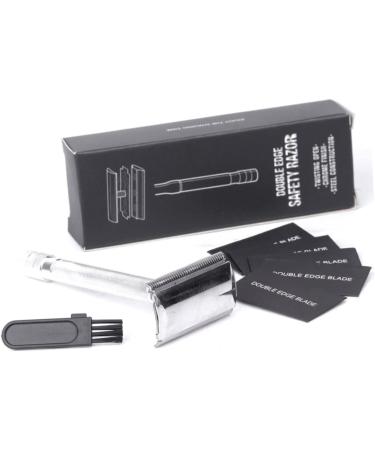 WOONEKY Manual Razor Set for Men - Hair Shaver & Mustache Trimmer - Metal Blade Compact Design 10.3x4cm - Buy Online on GoSupps.com