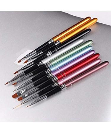 RIYAN Nail Art Brushes Point Painting Pen Set Nail Art Tips Suitable for Home and Salon Use Tools 10 Pieces - Buy Online on GoSupps.com