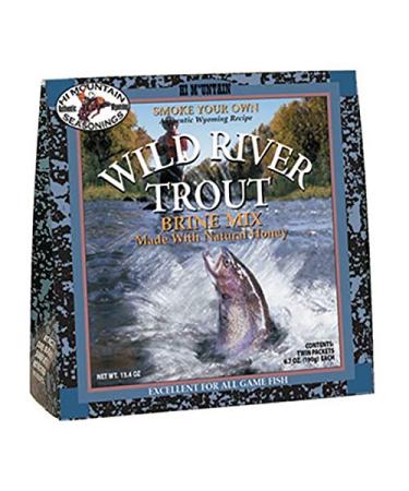 Hi Mountain Seasonings Wild River Trout Brine Kit -- Smoke, Grill, or Bake Juicy, Tender, Flavorful Tourt