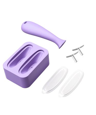 Face Ice Roller Massager Reusable Facial Cooling Silicone Mold Contour Cube Ice Facial for Face Womes And Mens Cold Compress Care Reduce Puffiness Minimize Pores Soothing Skin