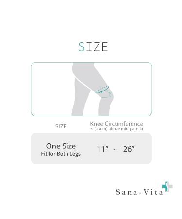 Sana-Vita Pro Knee Brace - Ultimate Pain Relief & Support for Sports | Meniscus Tear & Arthritis | One Size Black - Buy Online on GoSupps.com