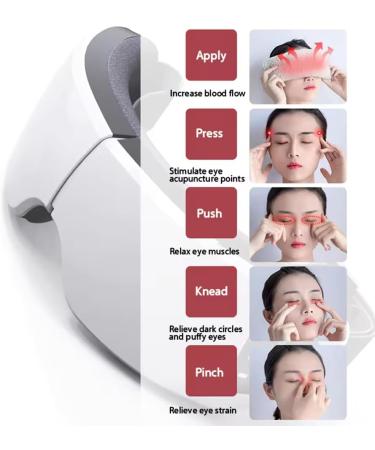 Buy Eyes Massager with Heat Airbag Vibration & Bluetooth | Improve Sleep & Relaxation - Perfect Gift - Buy Online on GoSupps.com